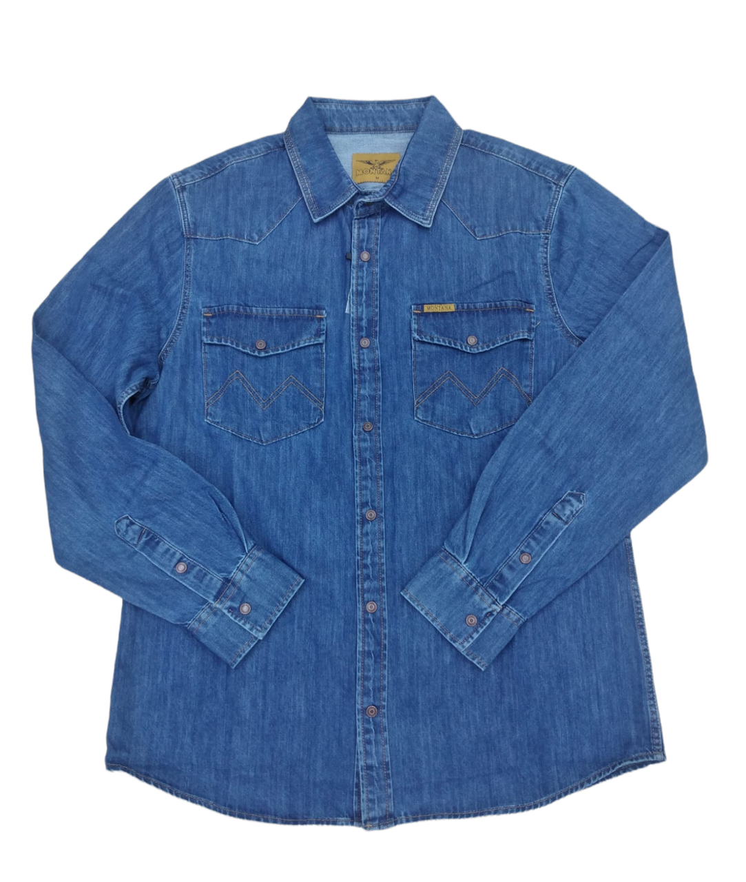 Джинсова сорочка Montana Stonewash 03 — блакитний