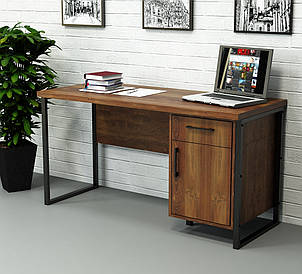 Офісний стіл лофт СПЛВ-4 (1200x600x765) Файєрвуд Гамма стиль