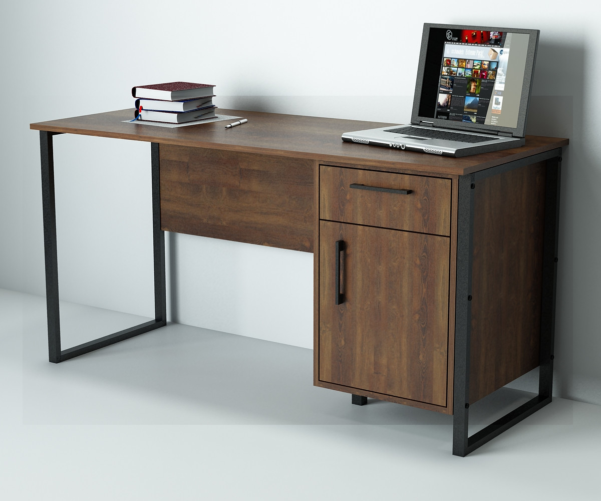 Офісний стіл лофт СПЛВ-4-1 (600x1600x750) Файєрвуд Гамма стиль