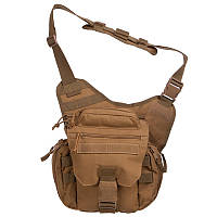 Рюкзак сумка тактическая многоцелевая через плечо 37 х 23 х 10 см TY-517 Хаки