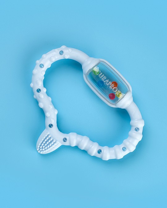 Стимулятор для прорізування тимчасових зубів Curaprox Curababy boy, блакитний, фото 1