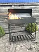Мангал-барбекю 15 шампурів на дровниці, 3 мм, фото 5