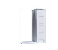 Шкафчик с зеркалом в ванную AQUARIUS SIMFONIYA AQ-U1110315364 50x70x17см с полочкой белый 152709