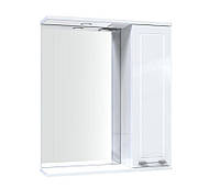 Шкафчик с зеркалом в ванную AQUARIUS ELEGANCE AQ-U1112473233 60x70x17см c подсветкой белый 152752