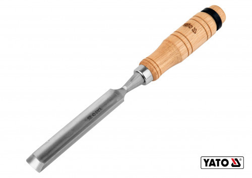 Напівкругла Стамеска 16 мм дерев'яна ручка Yato YT-62824