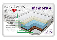 Дитячий матрац Baby Veres Memory+ 140х70х10 см, фото 3