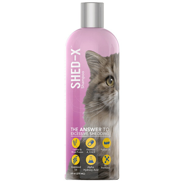 SynergyLabs Shed-X Shampoo СИНЕРДЖІ ЛАБС ШЕД-ІКС шампунь проти линьки для котів 0.273л, фото 1