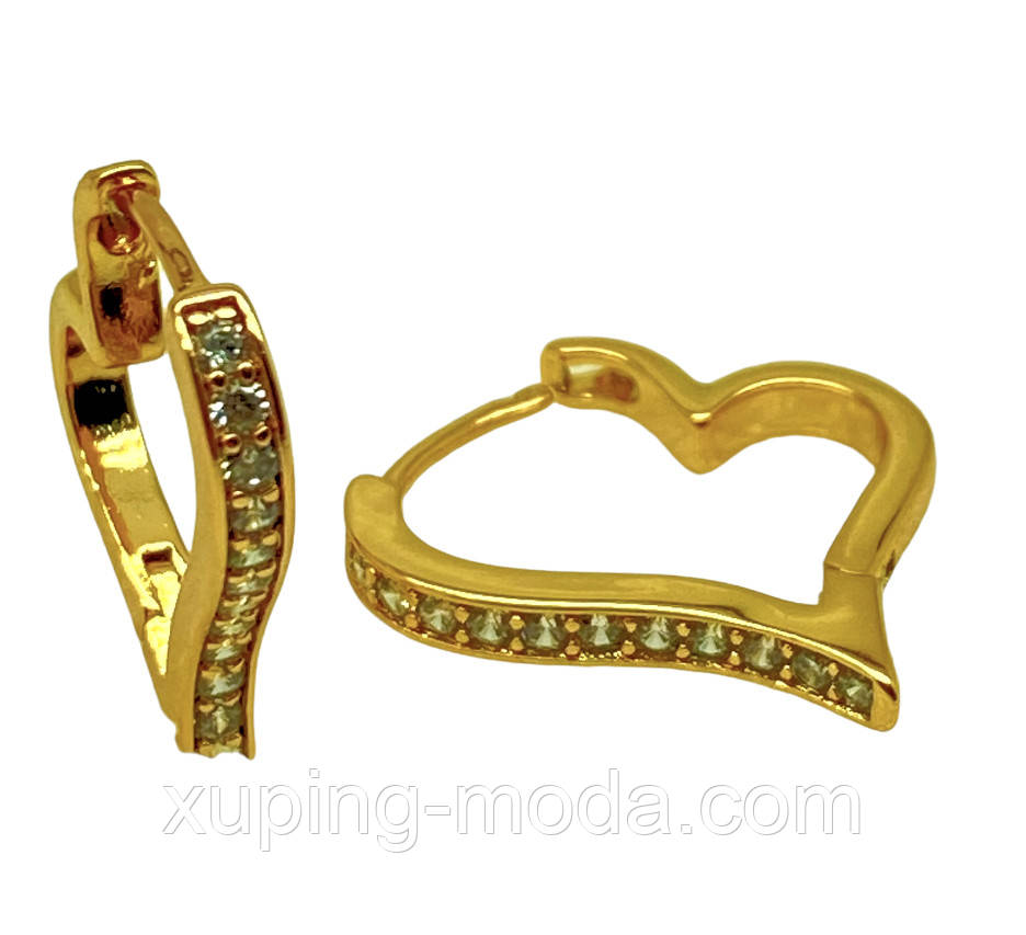 Сережки Xuping. 19x2 mm