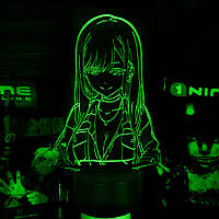 Акриловый светильник-ночник Марин Китагава зеленый tty-n001914