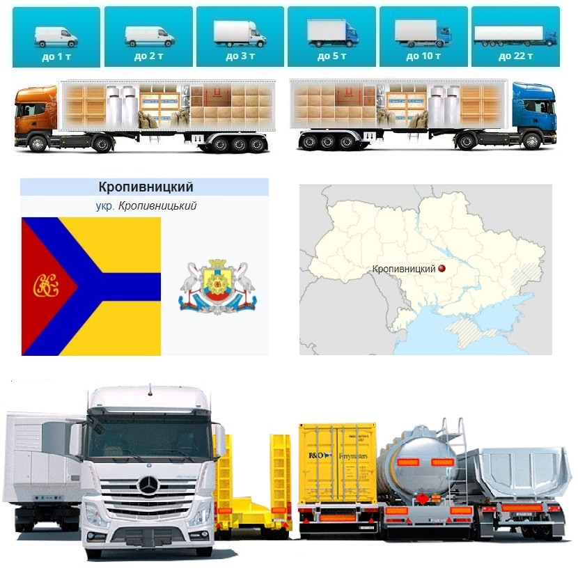 Вантажоперевезення із Кропивницького у Кропивницький