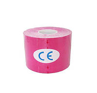 Кинезиологический тейп (кинезио тейп) 5см x 5м, разн. цвета розовый