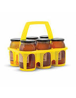 Органайзер для меду (6 банок 330-900 мл) жовтий