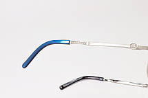 Легка ТИТАНОВА Оправа для окулярів для зору Единбург (модель 16. Напівобідкова. Дужки на флексах, фото 3