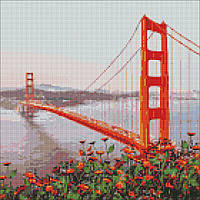 Набор алмазная мозаика "Утренняя Сан-Франциско" 40х40см, AMO7177