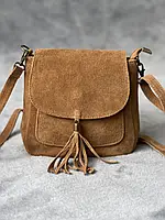 Замшевая рыжая кросс-боди Lanira, Италия, цвета в ассортименте