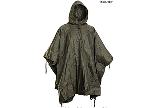 Пончо армійське щільність 780GR.  PONCHO PE R/S OLIV колір олива MIL-TEC Німеччина