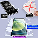 Повне покриття Гідрогелева плівка iPhone/ Huawei /Xiaomi /Samsung Galaxy Google Pixel -360 градусов, фото 5