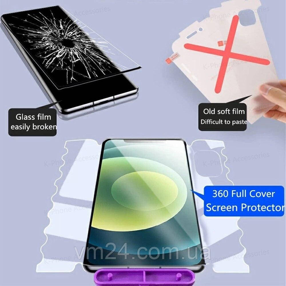 Полное покрытие Гидрогелевая пленка iPhone/ Huawei /Xiaomi /Samsung Galaxy Google Pixel- 360 градусов - фото 5 - id-p1656201740