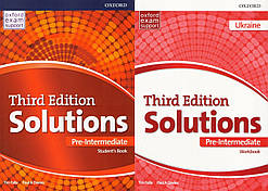 Solutions (Third Edition) Pre-Intermediate Student's Book&WorkBook Підручник та Робочий зошит