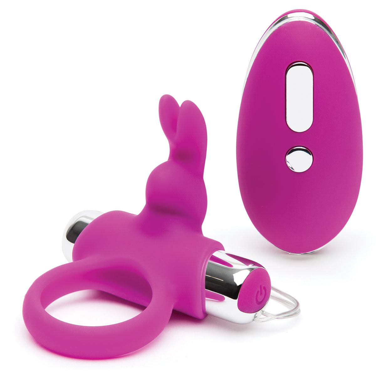 Ерекційне кільце з вібрацією Happy Rabbit Remote Control Cock Ring