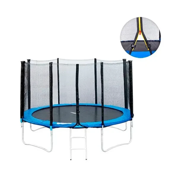 Батут PROFI MS 0497 діаметр 305 см на пружинах зі сходами та сіткою, фото 1
