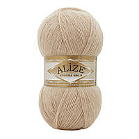 Турецкая пряжа для вязания Alize Angora Gold (ангора голд) 524 беж