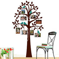 Інтер єрна наклейка на стіну дерева з рамками 2 (більше високе дерево, природа)