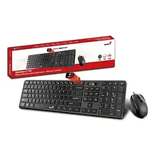 Комплект клавіатура та миша Genius C-126 SlimStar USB Black
