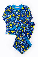 Дитяча піжама для хлопчика Зірки футер з начесом тм АВЕКС розмір 110-128 см