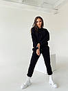 Жіночий спортивний костюм з худі оверсайз і штанами джоггерами (р. S-L) 65SP2039, фото 3