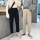 Молодіжні джинсові штани прямі жіночі на високій посадці (р. S-M) 10SH1018, фото 3