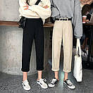 Молодіжні джинсові штани прямі жіночі на високій посадці (р. S-M) 10SH1018, фото 5