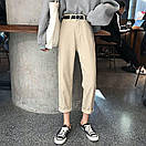 Молодіжні джинсові штани прямі жіночі на високій посадці (р. S-M) 10SH1018, фото 6