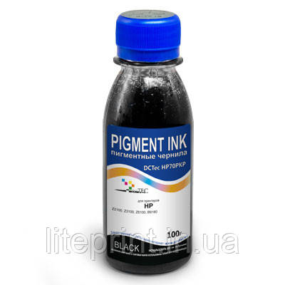 Чорнило для HP - DCTec HP70KP, пігментні чорнила Чорні Фото Black, 100 г