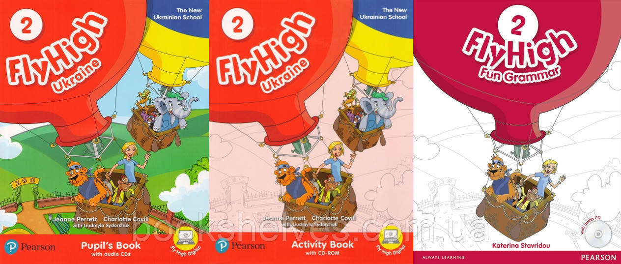 Fly High 2 Ukraine Pupil's Book&Activity Book&Grammar Підручник Робочий зошит та Граматика