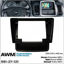 Перехідна рамка Renault Trafic, Opel Vivaro, Nissan Primastar AWM 981-27-121, фото 3