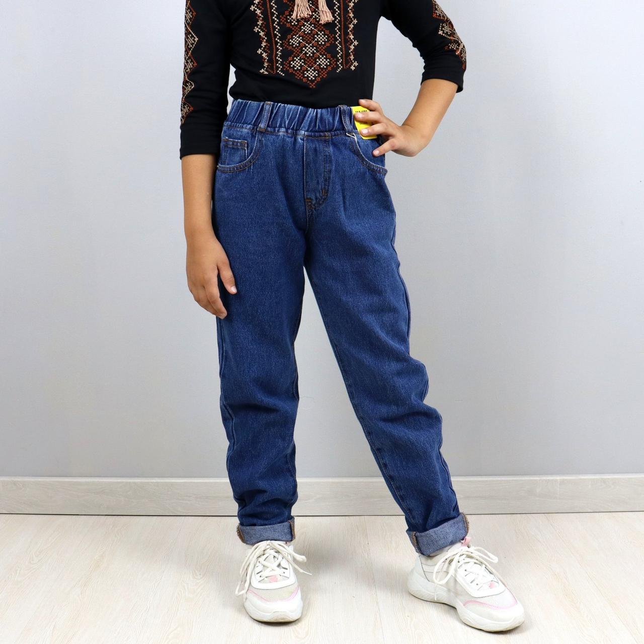 1705К Джинсові підліткові штани слоучі для дівчинки Тм F&D Kids розмір 14 років