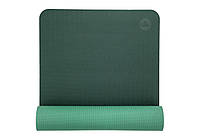 Коврик для йоги Bodhi Lotus Pro 183x60x0.6 см темно-зеленый/зеленый