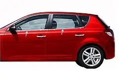 Окантовка вікон (4 шт., нерж.) для Kia Ceed 2007-2012 рр