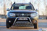 Кенгурятник WT002 (нерж) для Renault Duster 2008-2017 рр, фото 3