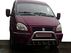 Кенгурятник WT003 (нерж.) для Газель, соболь 1998- рр