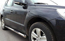 Бічні труби (2 шт., нерж) для Geely Emgrand X7 2011- рр