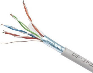 Кабель CAT 6e FTP Cablexpert (вита пара, оміднений, 100м) (FPC-6004-L/100) (код 81385)