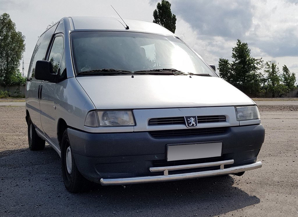 Передній захист ST016 (нерж) 60/42 мм для Peugeot Expert 1995-2007 рр