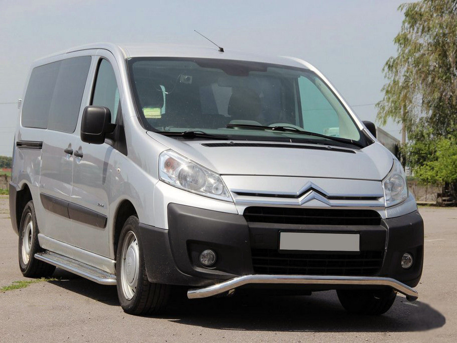 Передній захист ST007 (нерж.) 51 мм для Peugeot Expert 2007-2016 рр