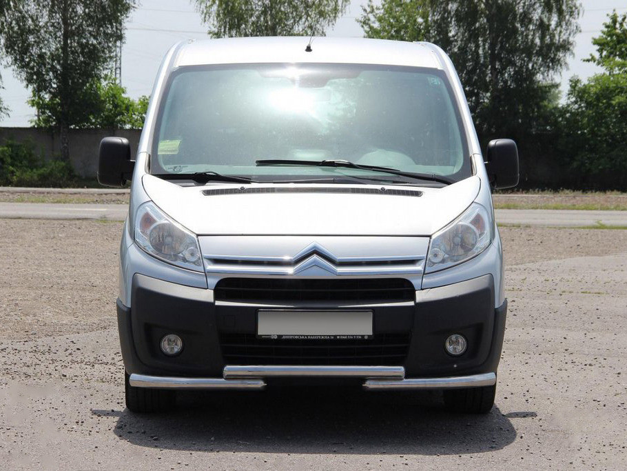Передній захист ST009 (нерж.) 51 мм для Peugeot Expert 2007-2016 рр