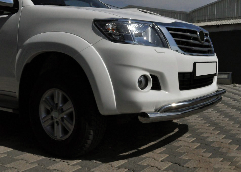 Передній захист ST017 (нерж.) для Toyota Hilux 2006-2015 рр, фото 1
