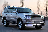 Передня дуга ST015 (нерж.) для Toyota Land Cruiser 100 1998-2007 рр, фото 3