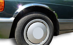 Накладки на арки (4 шт, нерж) для Mercedes S-сlass W126