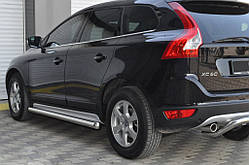 Бічні труби BB004 (2 шт, нерж) для Volvo XC60 2009-2017 рр